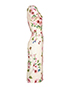 Dolce & Gabbana Cap Sleeve Long Floral Dress, side view