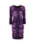 Dolce & Gabbana Long Sleeve Leopard Dress, front view