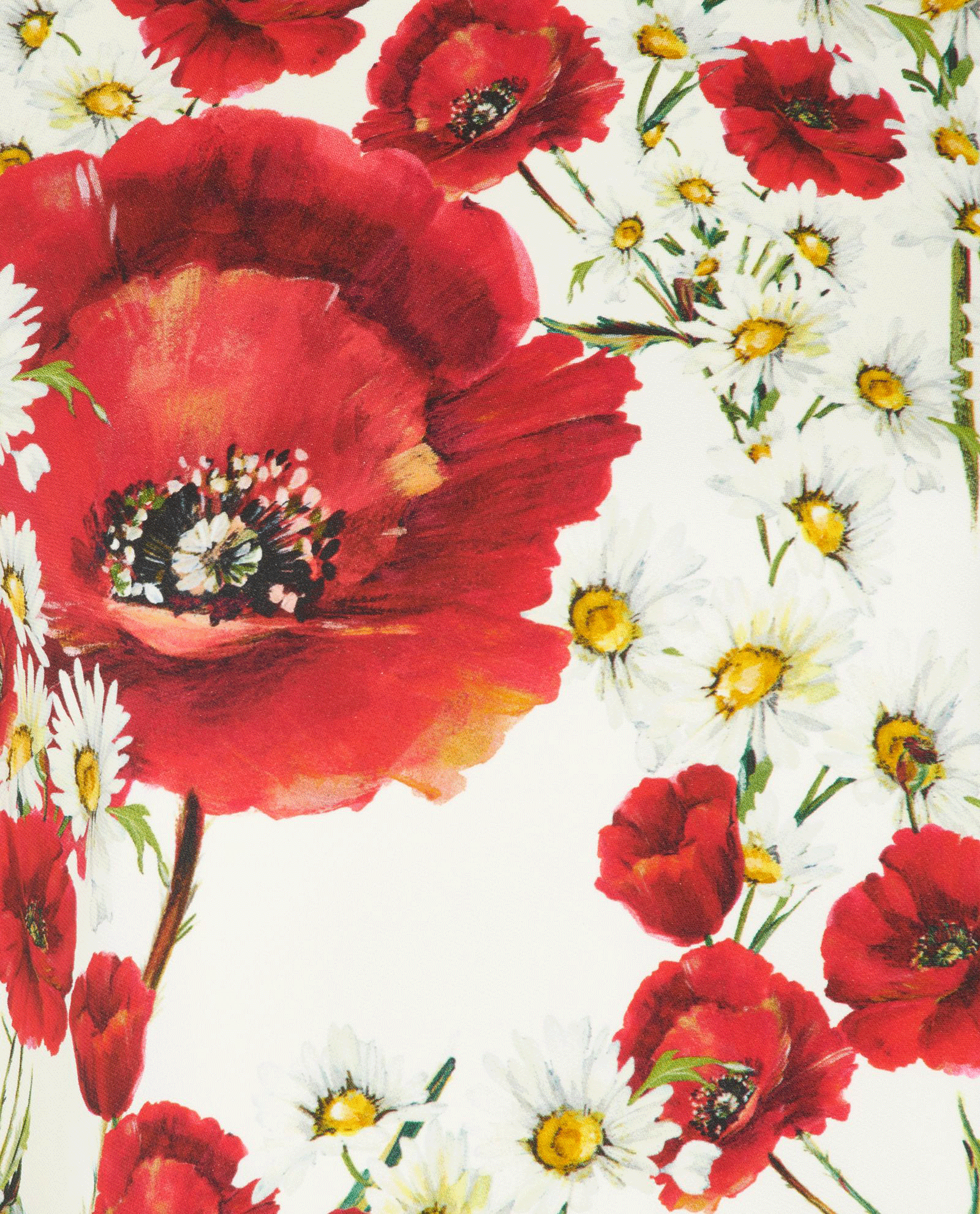 Dolce and Gabbana Poppy Shift Dress, &pound;90, Clothing, Red/White, Viscose, Other view