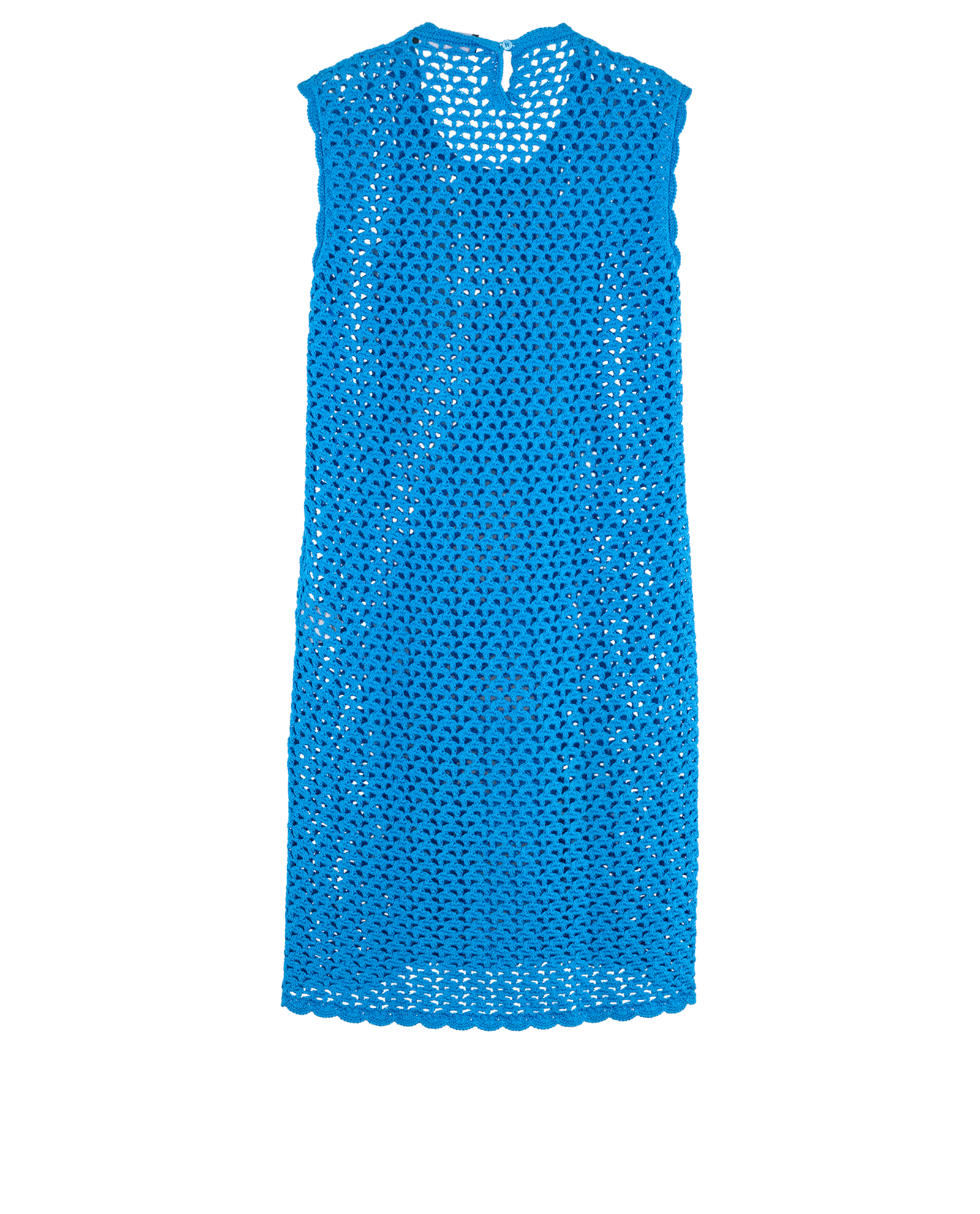 Dolce & Gabbana Sleeveless Crochet Dress, &pound;295, Clothing, Blue, Cotton, Back view