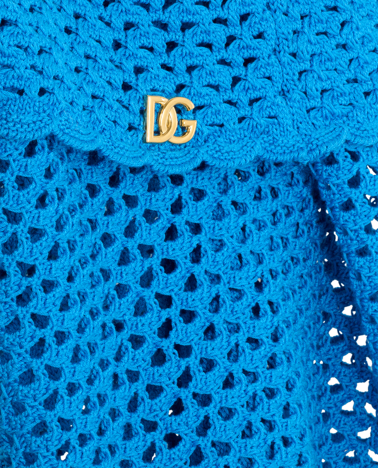 Dolce & Gabbana Sleeveless Crochet Dress, &pound;295, Clothing, Blue, Cotton, Other view