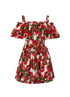 Dolce & Gabbana Anemone Mini Dress, &pound;350, Clothing, Red/White, Cotton, Back view