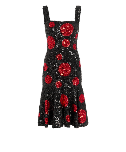 Dolce & Gabbana Sequin Polka Dot Dress, front view