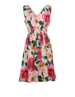 Dolce & Gabbana Floral Dress, Cotton, Multi, UK12, 2*