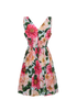 Dolce & Gabbana Floral Dress, &pound;295, Clothing, Green/Pink, Cotton, Back view