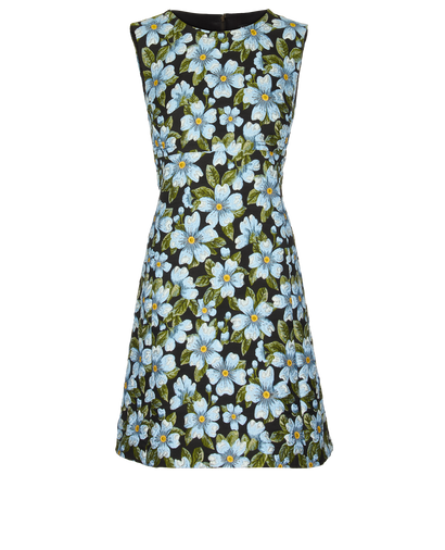 Dolce & Gabbana Floral Jacquard Mini Dress, front view