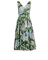 Dolce and Gabbana Hydrangea Printed Dress, front view