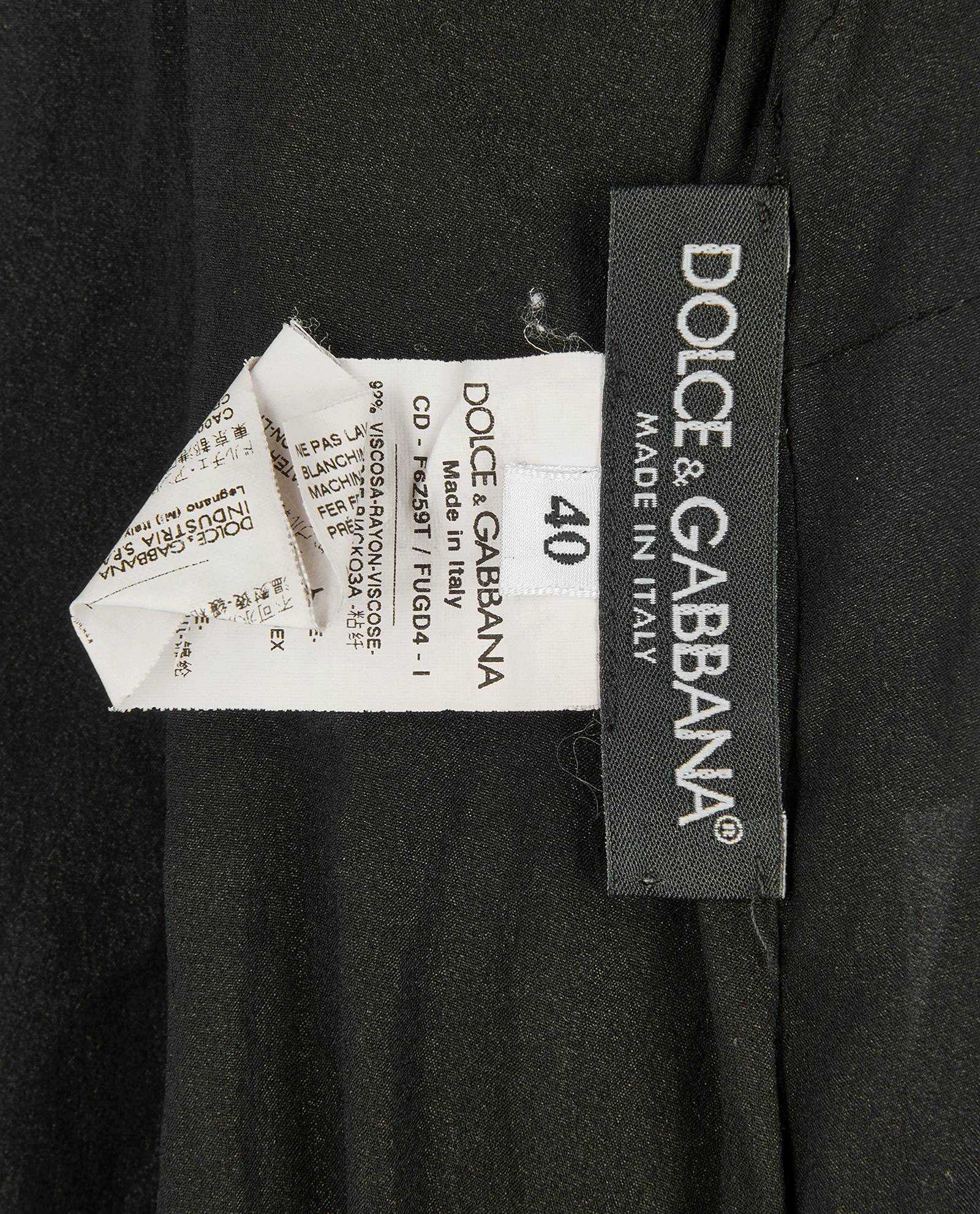 Dolce and Gabbana Lace Midi Dress, &pound;180, Clothing, Black, Viscose, Other view