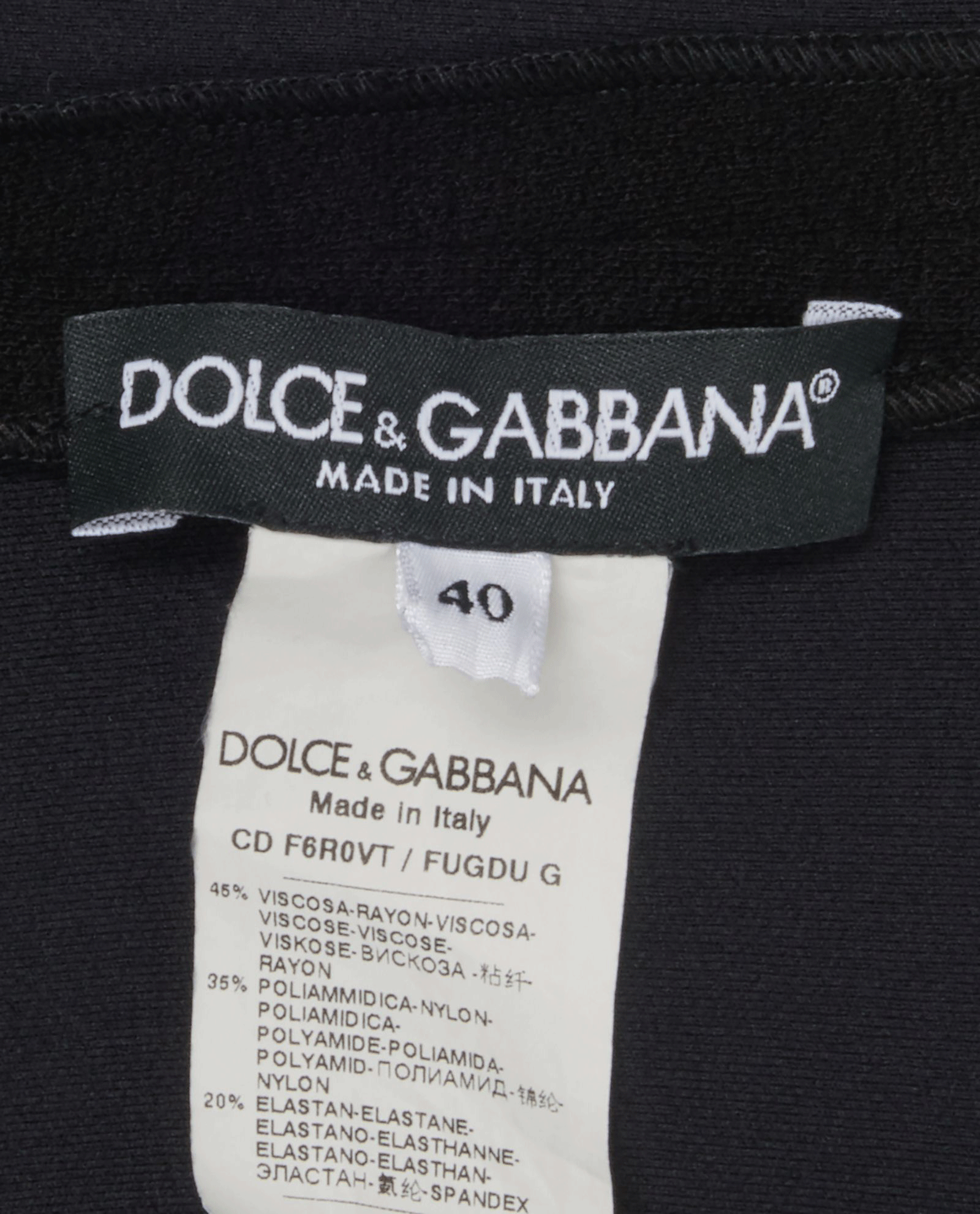 Dolce & Gabbana Sweetheart Neckline Midi Dress, &pound;250, Clothing, Black, Elastane/Polyester (Polymer)/Viscose, Other view