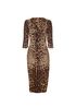 Dolce & Gabbana Leopard Print Midi Dress, front view
