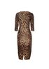 Dolce & Gabbana Leopard Print Midi Dress, back view
