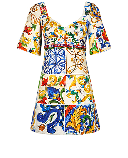 Dolce & Gabbana Printed Mini Dress, front view