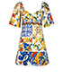 Dolce & Gabbana Printed Mini Dress, front view