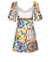 Dolce & Gabbana Printed Mini Dress, back view