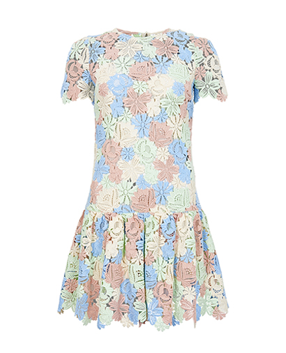 Dolce & Gabbana Floral Lace Skater Dress, front view