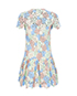 Dolce & Gabbana Floral Lace Skater Dress, back view