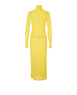Dolce & Gabbana Lace Dress, Cotton, Yellow, UK8, 2*
