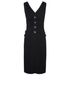 Dolce & Gabbana Button Detail Little Black Dress, front view