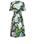 Dolce and Gabbana Hydrangea Print Dress, back view