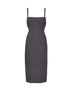 Dolce & Gabbana Strap Dress, Wool, Grey, UK 14