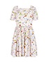 Dolce & Gabbana Drawing Printed Dress, front view