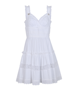 Dolce & Gabbana Mini Dress, Cotton, White, UK14, 2*