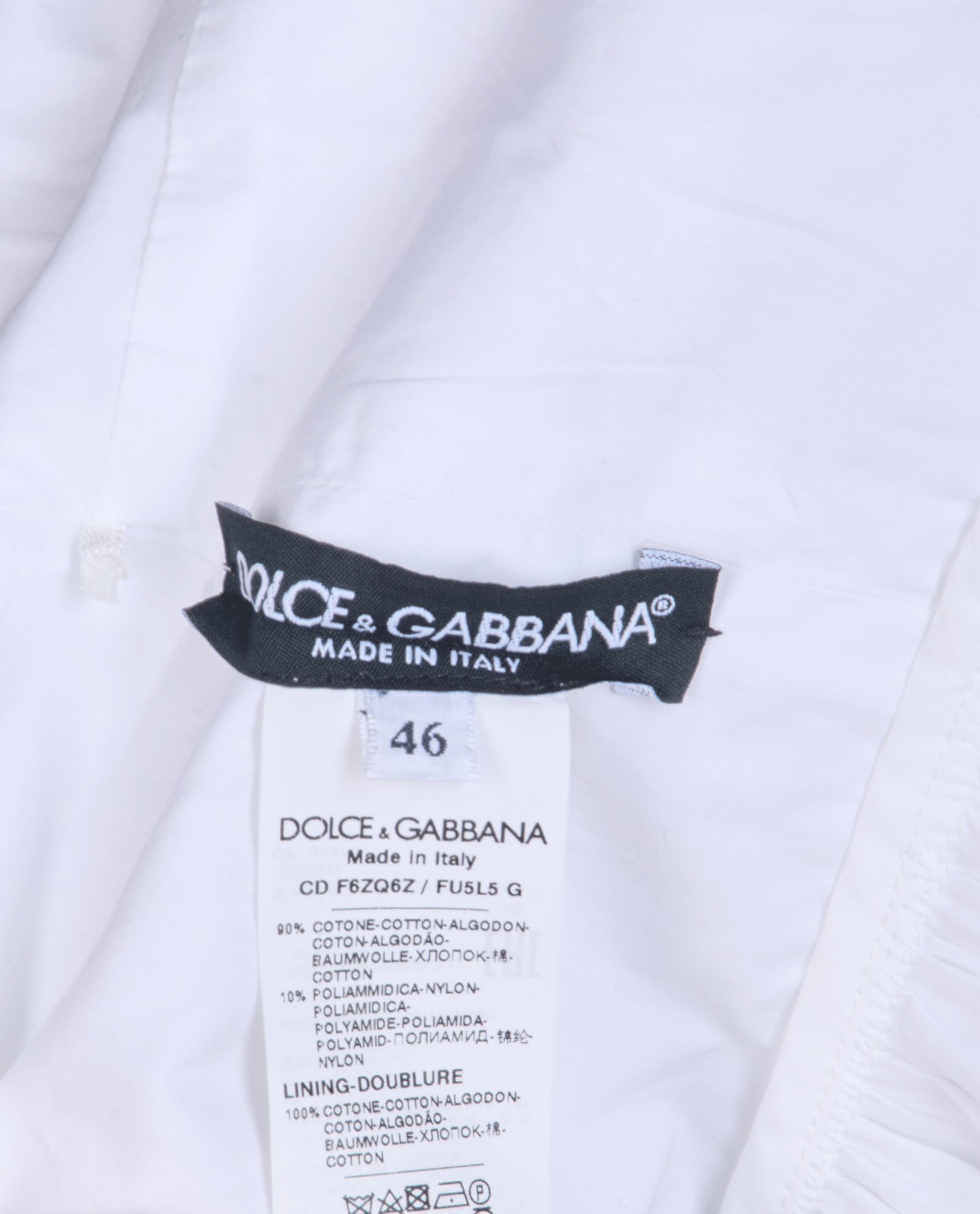 Dolce & Gabbana Mini Dress, &pound;240, Clothing, White, Cotton, Other view