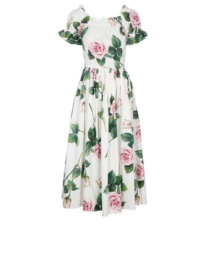 Dolce & Gabanna Rose Printed Summer Dress, front view