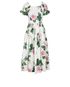 Dolce & Gabanna Rose Printed Summer Dress, front view