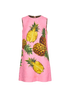 Dolce&Gabbana Pineapple-Print Jacquard Dress, front view