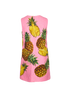 Dolce&Gabbana Pineapple-Print Jacquard Dress, back view