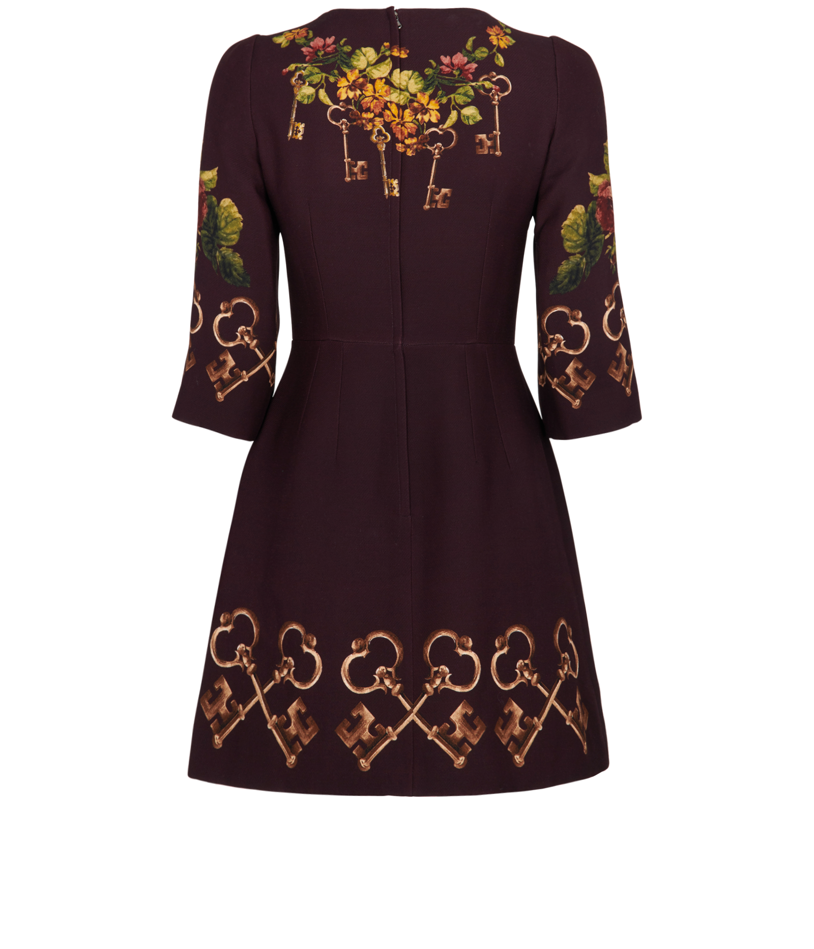 Dolce and gabbana discount key print dress