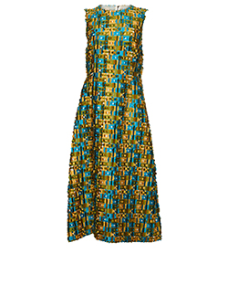 Dolce & Gabbana Dress, Silk, Yellow/Green/Blue UK 12