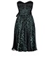 Dolce & Gabbana Strapless Leopard Print Dress, back view