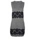 Dolce & Gabbana Lace Knitted Dress, &pound;125, Clothing, Grey, Mohair, Front view