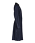 Dries Van Noten Navy Sequin Dress, side view