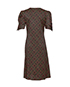 DVF Asymmetrical Pattern Dress, back view