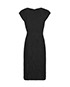 Diane Von Furstenberg Cap Sleeve Fitted Dress, back view