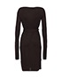 Emilio Pucci Long Sleeve Belted Dress, back view