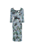 Erderm Floral Midi Dress, front view