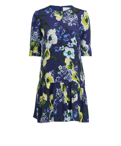 Erdem Floral Pleated Dress, front view