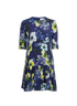 Erdem Floral Pleated Dress, front view