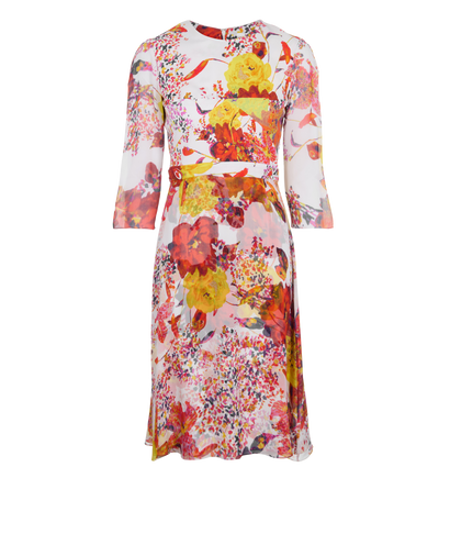 Erdem Flower Print Midi Dress, front view