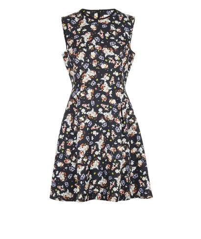 Erdem Flower Print Flared Dress, front view