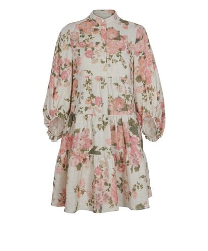Erdem Winona Floral Tiered Dress, front view