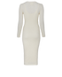 Fendi x Skims Long Sleeve Midi Dress, back view