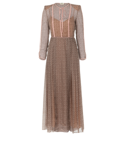 Fendi Slip-Included Dress, Viscose/Silk, Pink/Brown, UK6, 2*