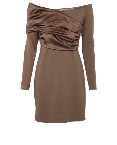 Fendi Satin Jersey Mini Dress, front view