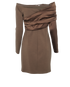 Fendi Satin Jersey Mini Dress, back view