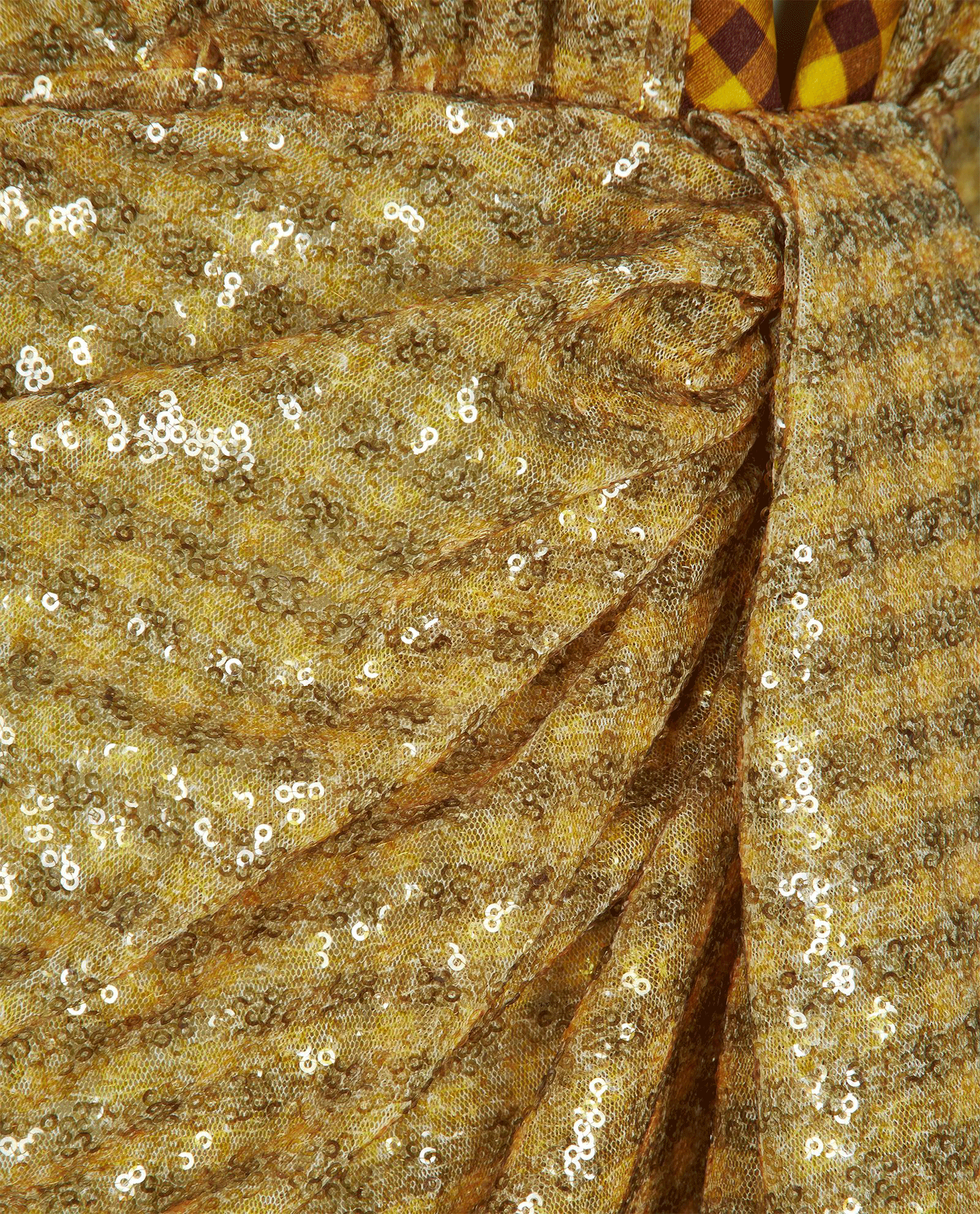 Fendi Gingham Sequin Dress, &pound;150, Clothing, Yellow, Polyester (Polymer), Other view